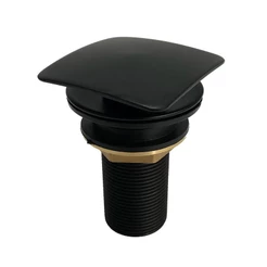 Válvula Click Quadrada Lavatório 7/8 Metal Black