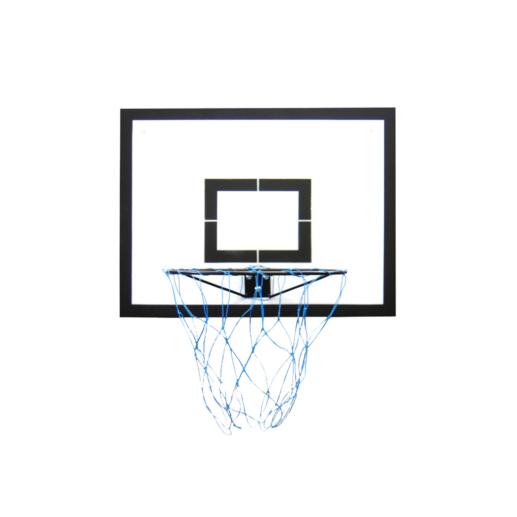 Tabela de Basquete Infantil 0,65x0,50m em Compensado Naval + Aro e Rede - Cód.1215