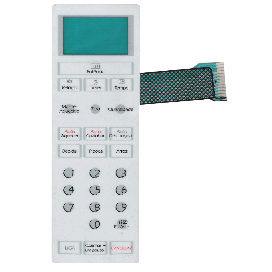 MEMBRANA MICRO-ONDAS COMPATÍVEL COM BRASTEMP BMU27A BMU 27A SEM FUNÇÃO DOURAR