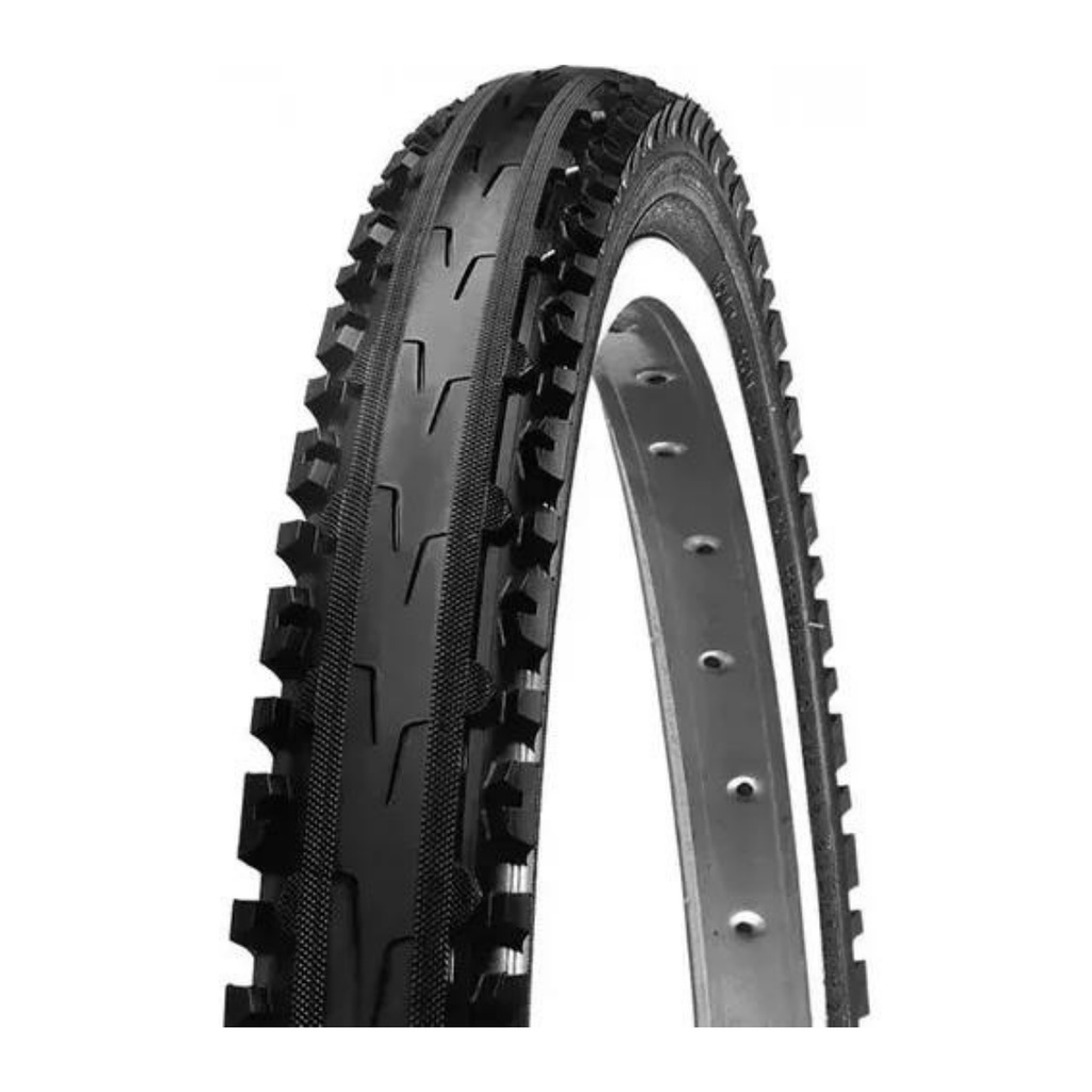 Pneumatico Street Brick Semi Slick 26 X 3.0 En Negro Con Banda Blanca