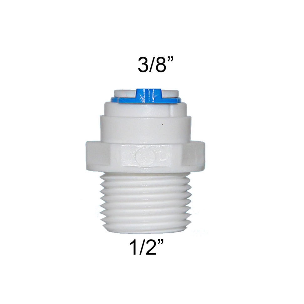 Conector Branco Rosca 1/2 Engate Rápido 3/8 10mm Filtro Água em Oferta na Shopee