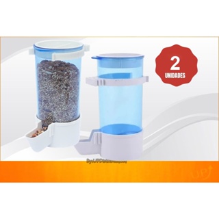 Comedouro Italiano Automático Plastico p/ Passaros e Aves Diversas - 220 ml Malha Fina c/ 2 Unidades em Oferta na Shopee