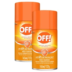 Kit 2 Repelente de Insetos Off! Aerossol 165ml