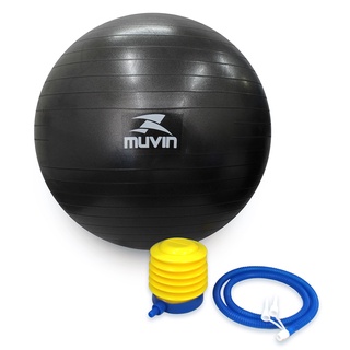 Bola de Pilates 65cm Muvin – Com Bomba – Antiestouro – Suporta até 300kg – Ginástica – Yoga Fitness