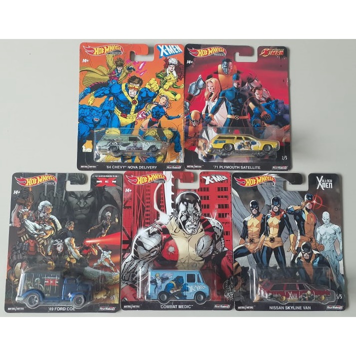 Set Hot Wheels Pop Culture X-Men: 5 Macchine Tra Cui Nissan Skyline!