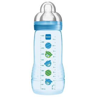 Mamadeira Easy Active Bico 4m+ Azul 330ml - MAM em Oferta na Shopee