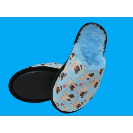 Pantufa Chinelo Unisex Cachorro Pug - ( Masculino / Feminino)