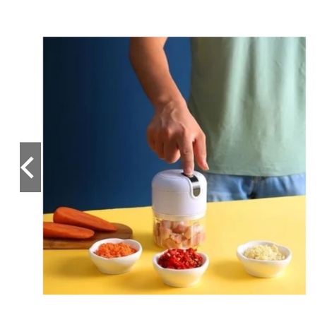 Mini Processador Elétrico de Alimentos Portátil com 3 lâminas USB  recrregavel ML-2030