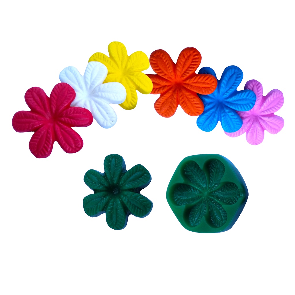 Frisador Modelador P/ EVA Flor Silvestre/Zinia P Em Resina  (5,5 x 5,5 cm )