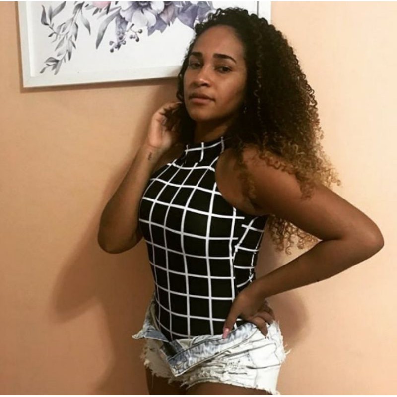 Body Feminino Quadriculado - Comprar com Melhor Preço em Lingerie e Roupa Íntima