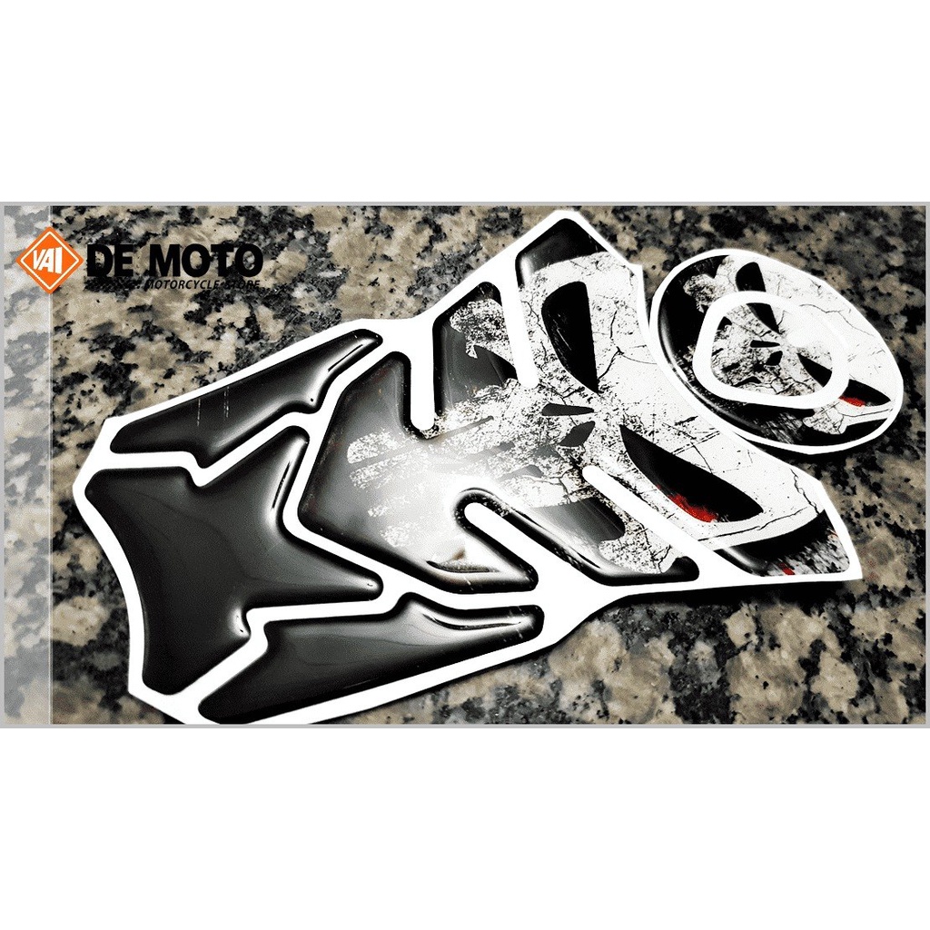 Adesivo Premium Moto Tankpad 3D Protetor Tanque Bocal Fan Titan 125 150 Cb 300 Justiceiro 5