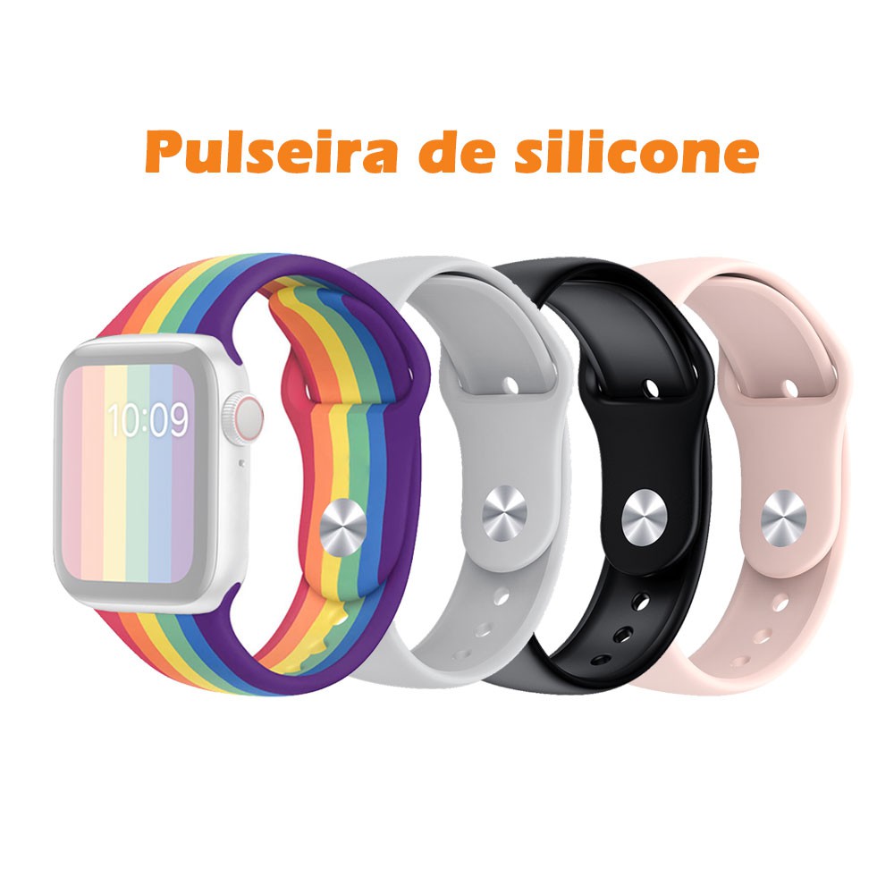 rainbow apple watch band 44mm