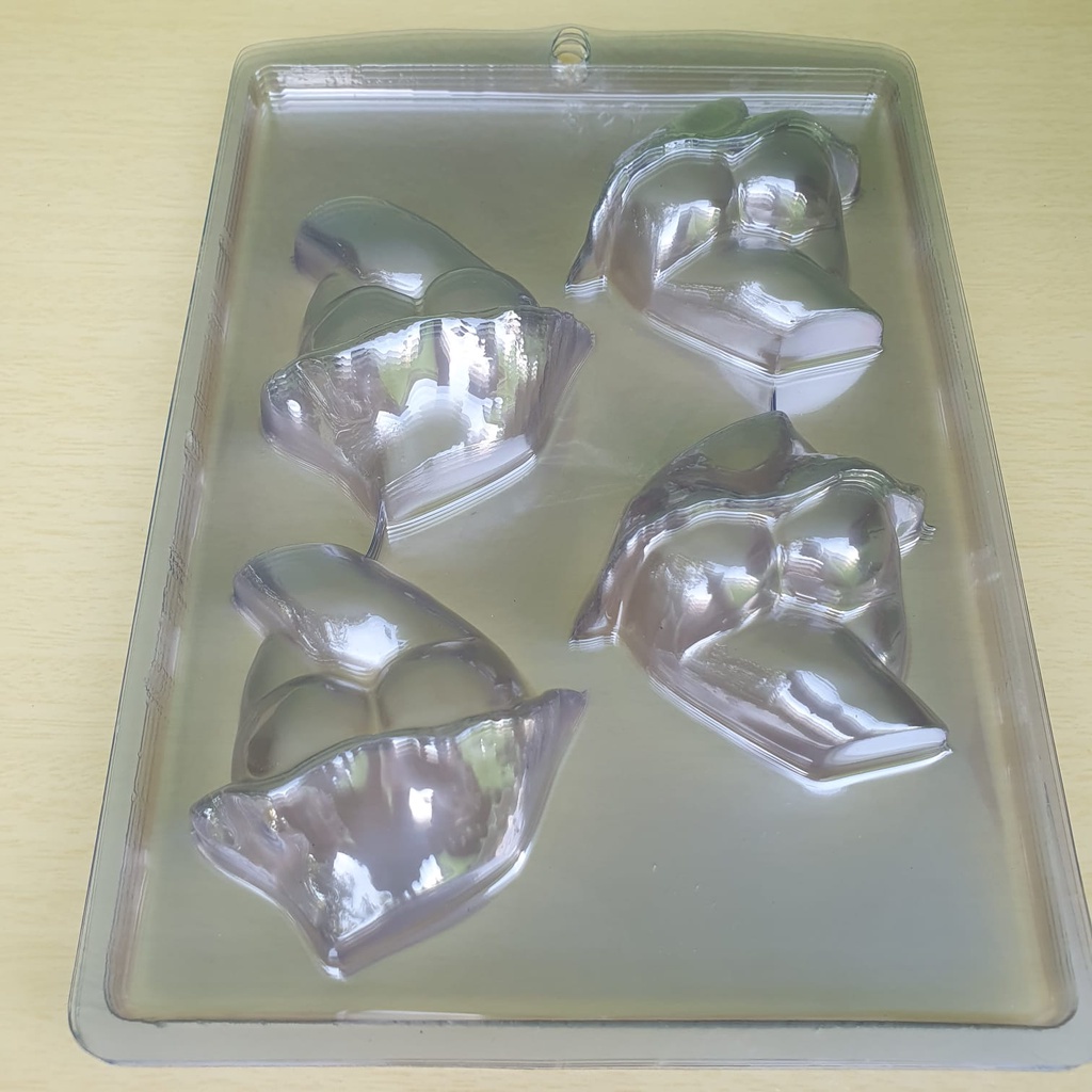 Forma De Acetato Confeitaria Pra Chocolate Erótica Bumbum Lingerie