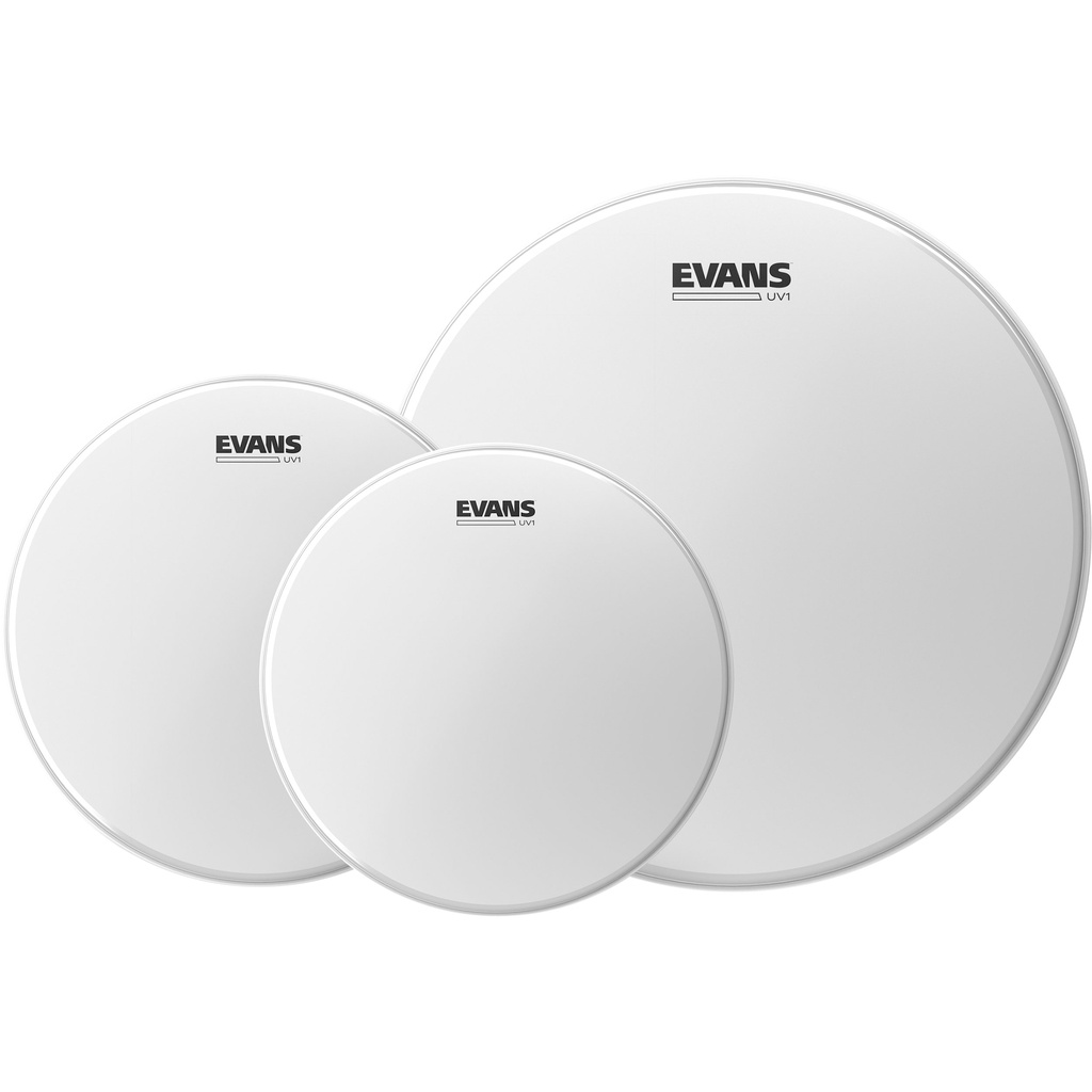 Kit Pele Tons Surdo 10 12 16 Evans UV1 Coated Porosa UV1 Level 360  ETP-UV1-R