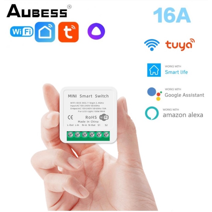 mini interruptor wifi 2 canais ligação paralela timer NF