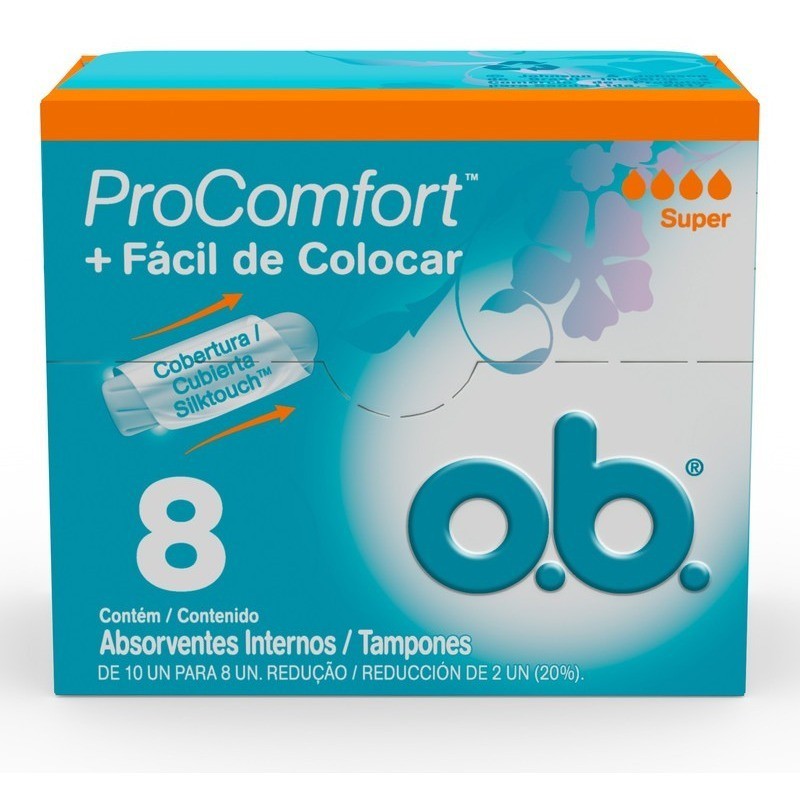 Absorvente Interno Ob Procomfort Super 8un | Shopee Brasil
