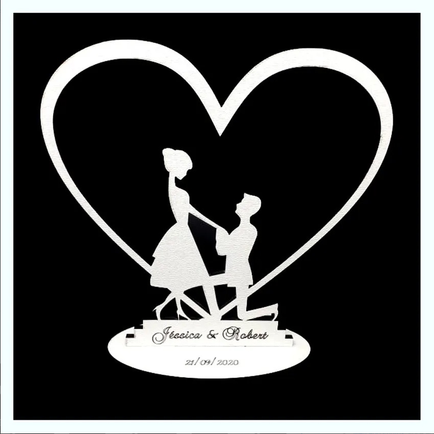 KIT 15 CENTROS DE MESA - Casamento - Noivado - Lembrança MDF 12cm em Oferta na Shopee