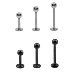 Piercing Labret, Tragus, Conch, Hélix, Medusa, Monroe em Aço Cirúrgico Bolinha - 1 Peça