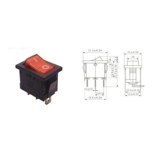 Chave Gangorra 2 Posições Kcd1-102n Vm Neon