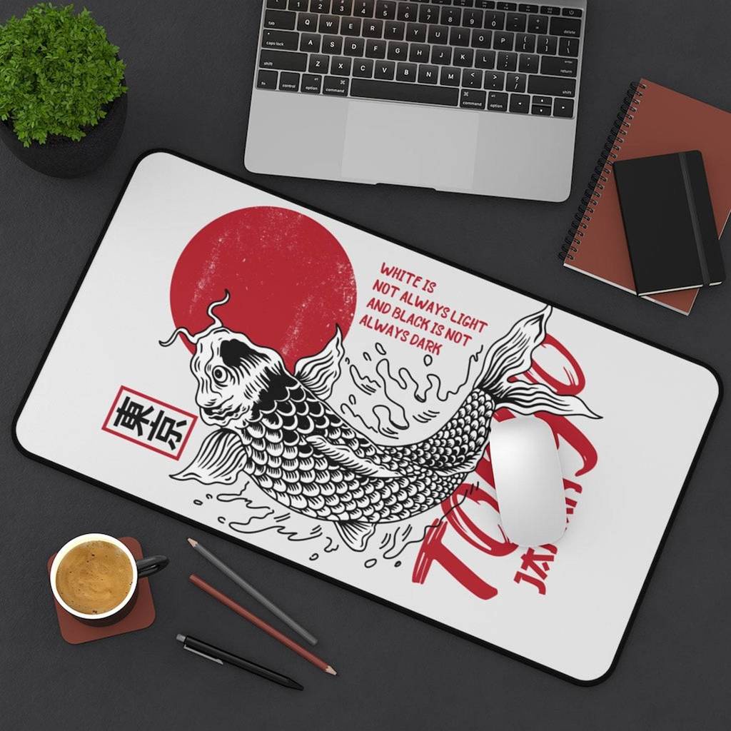 Japão koi Mesa De Peixe mat , Grande Japonês Tóquio mouse pad , Impressão Jogos De