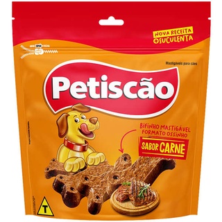 Bifinhos Petiscão Formato Ossinho para Cães Sabor Carne