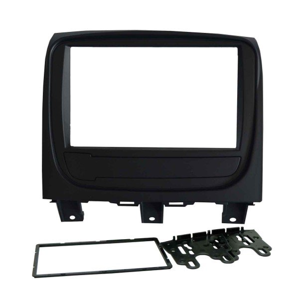 Moldura 2din Fiat Palio Way 2014, 2015, 2016, 2017, 2018 - Preta