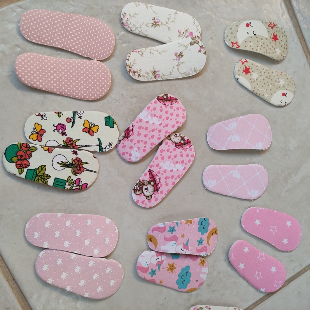 Palmilha Estampada n.14 ao 20 - KIT COM 5 ou 10 PARES - menino ou menina