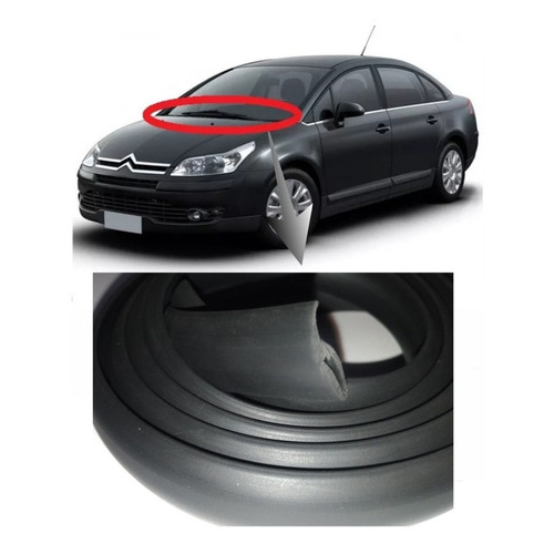 Borracha  Acabamento Grade Central Citroen C4 Hatch E Pallas