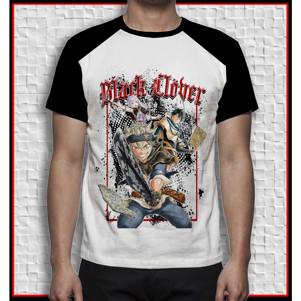 camisa de desenho personalizada arte black clover unissex camisa blusa anime mangá