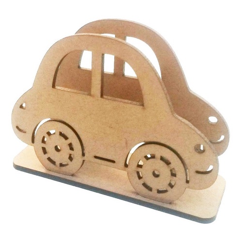 Kit- 20 Porta Guardanapo Mesa Carrinho Carro Em MDF Fusca   Lembrancinha Decoração - Amoratto