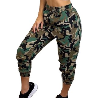 calça jogger feminina militar