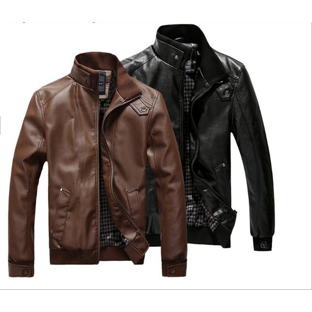 jaqueta de couro masculina moto