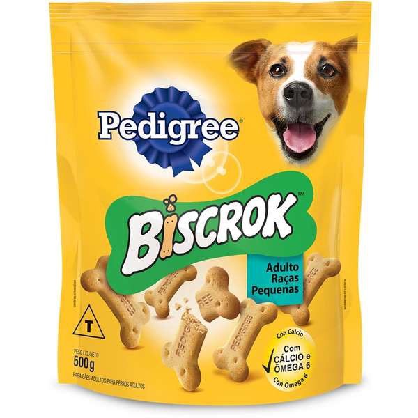 Biscoito Pedigree Biscrok para Cães Adultos de Raças Pequenas 500G