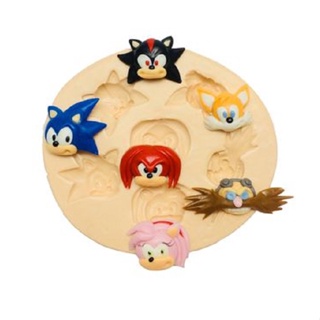 Molde de silicone Sonic Rostinhos - Biscuit, Resina, Pastas e etc... (V 229) em Oferta na Shopee