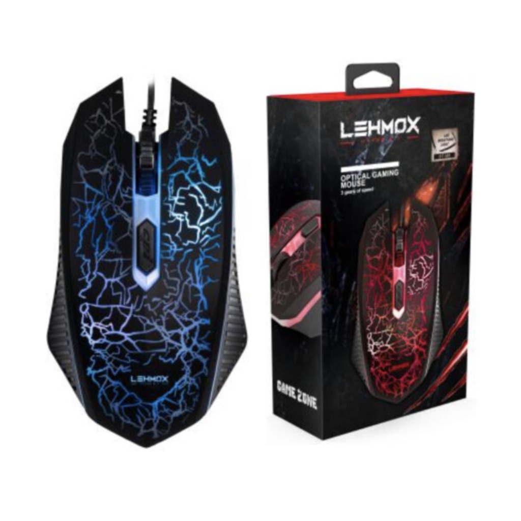 Mouse Gamer com Fio Usb 1200DPI e Iluminação Led Lehmox - GT-M8