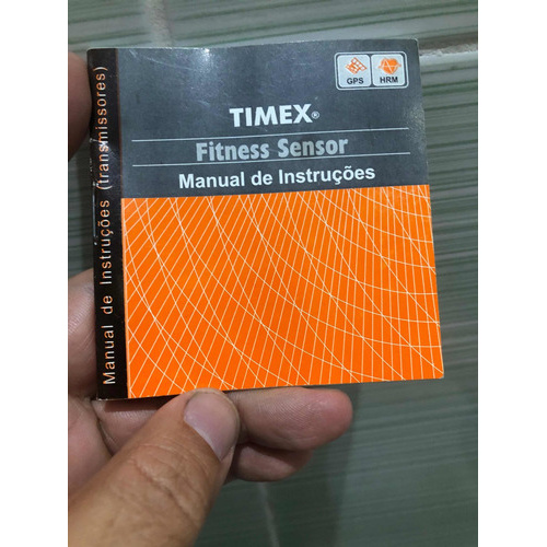 Manual Do Transmissor Fitness Sensor Timex Cardíaco Speed +.