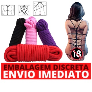 Kit Cordas Shibari Bdsm Para Restringir Movimentos Bondage Submissão Dominação