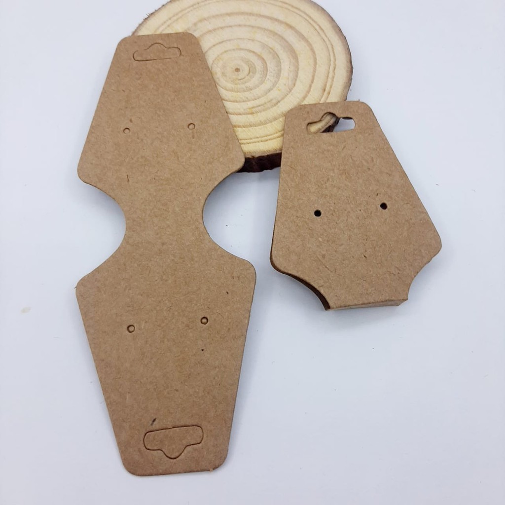 Tag Gravata Kraft Cartela para Pulseira Tiara Corrente Embalagem para Bijouteria