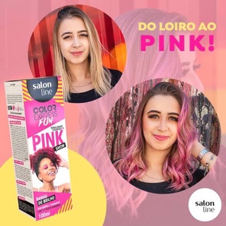 Salon Line Color Express Fun Tonalizante Pink Show Rosa 100ml | Shopee ...