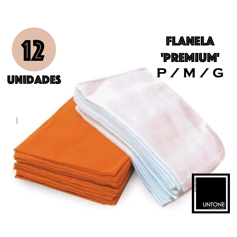 Kit 12 Flanela  [flanelas P/m/g]  Premium 100% Algodão Limpeza Geral **preço Atacado** em Oferta na Shopee