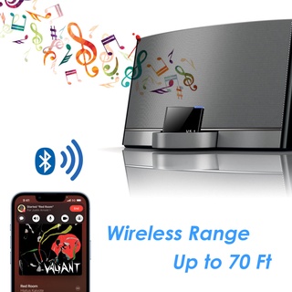 I-WAVE Receptor De Áudio Bluetooth 5.1 De 30 Pinos A2DP Music Mini Adaptador Sem Fio Para iPhone iPod 30Pin Jack Altifalante Analógico