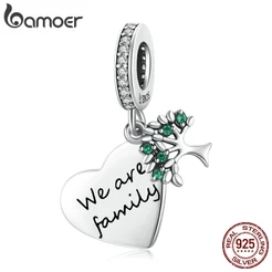 BAMOER Formato Árvore Da Vida De Prata Esterlina 925 love charm SCC2104