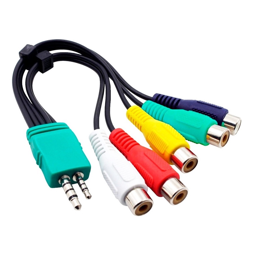 Cabo Adaptador Av Componente Para Tv Samsung Led P1 P2 5 Rca