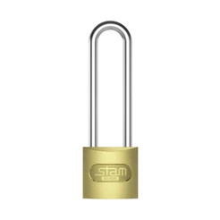 Cadeado Latão Com Chave Haste Longa 30mm Stam