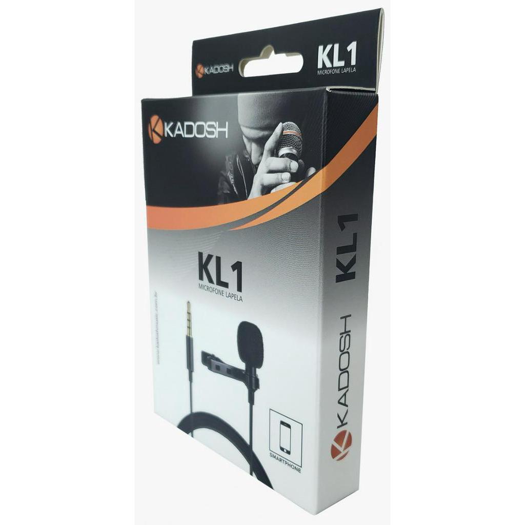 Microfone Lapela Para Smartphone Kadosh Kl1