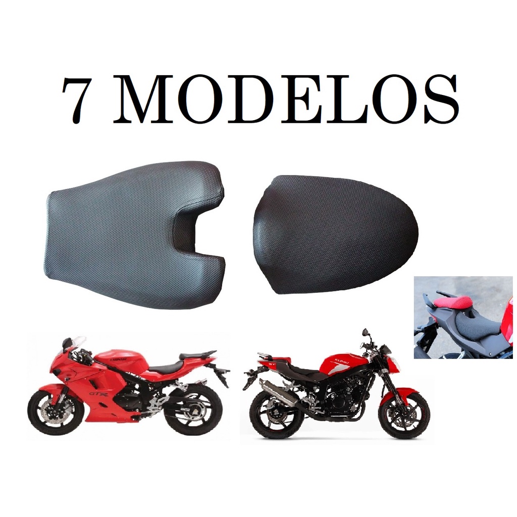 Par Capa Do Banco Kasinski Comet Gt 250 / Gtr 250 / Gt 650 / Gtr 650 Modelo Original - Lisa / Antiderrapante / Fibra de Carbono