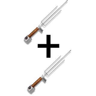 Kit Com 2 Espetos Giratório Elétrico Linha Master Brother´s Grill Único BIVOLT