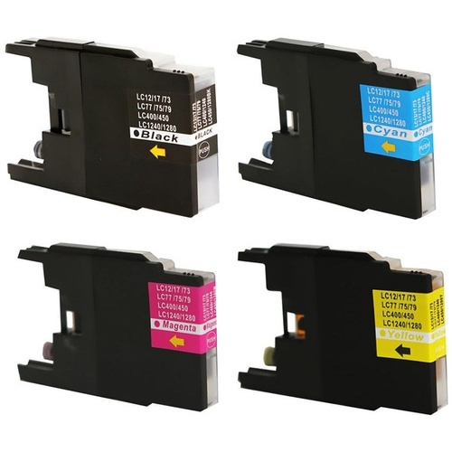 Kit 4 Cartuchos De Tinta Compatível Novos Lc75, Lc79