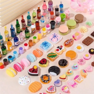 Novo Miniatura Dollhouse Supermercado Lanches De Comida Mini Bolo Bebida Para Blyth Barbies BJD Doll Kitchen Accessories
