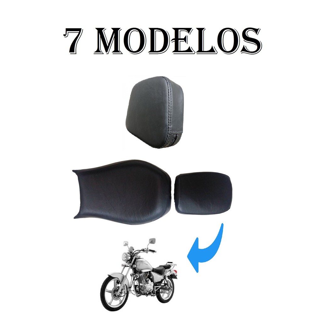Capa do Banco Piloto Carona+Capa Sissy Bar 3 Peças Dafra Kansas 150 Modelo Original/Antiderrapante/Fibra Carbono/Marrom